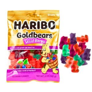 4oz Gold Wild Berry Gummi Bear 'Haribo'