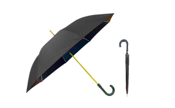 37" Long Solid Color Automatic Umbrella (44" Diameter) - Image 4