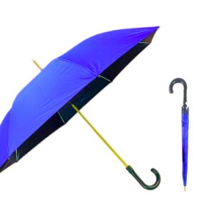 37" Long Solid Color Automatic Umbrella (44" Diameter)