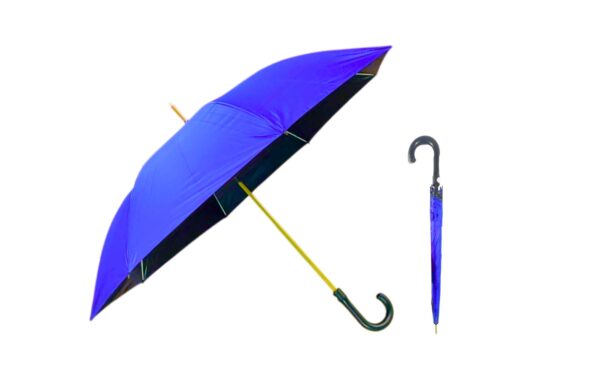 37" Long Solid Color Automatic Umbrella (44" Diameter)