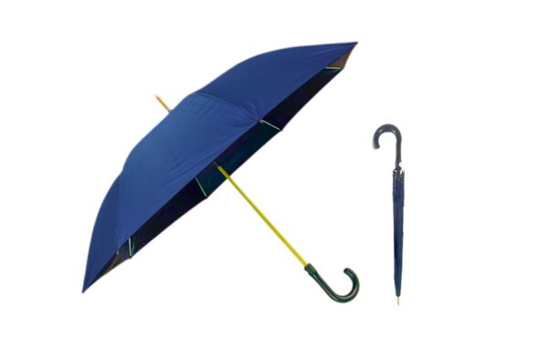 37" Long Solid Color Automatic Umbrella (44" Diameter) - Image 5