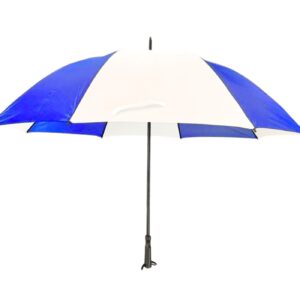 38" Long Blue / White Golf Umbrella (45" Diameter)