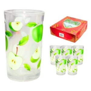 6pc Glass Tumblers 'Fruit'