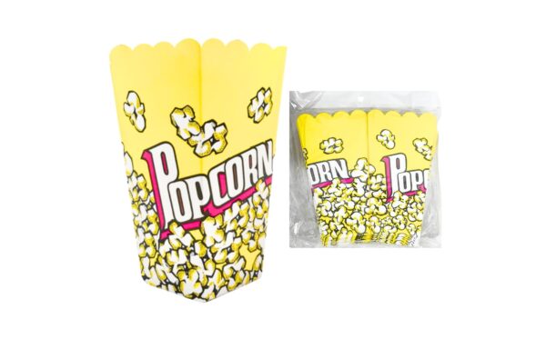 25pk 3.5" x 3.5" x 6" Paper Popcorn Container