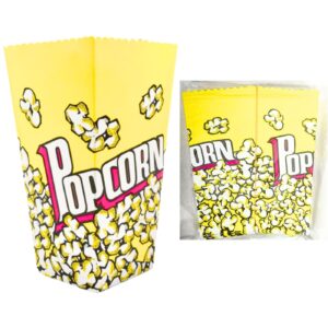 25pk 4" x 4" x 8" Paper Popcorn Container