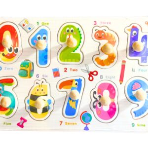 10pcs Numbers Puzzle in 6" x 8.5" Tray