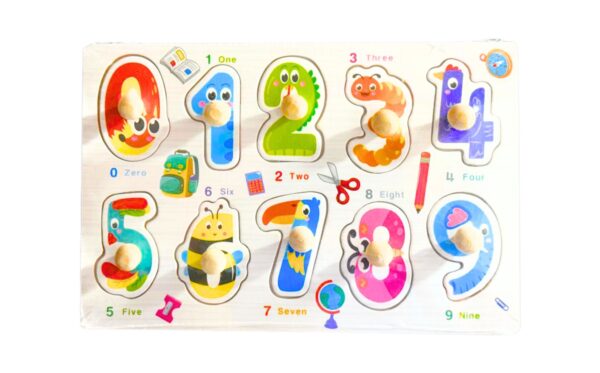 10pcs Numbers Puzzle in 6" x 8.5" Tray