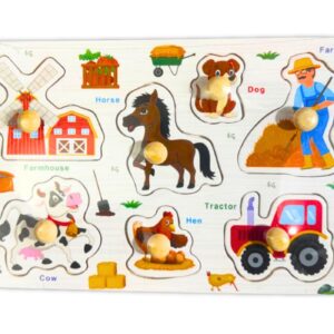 7pcs Asst Shapes Puzzle in 6" x 8.5" Tray
