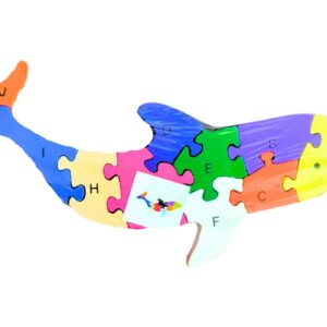 5.5" x 14.5" Wooden Dolphin Puzzle