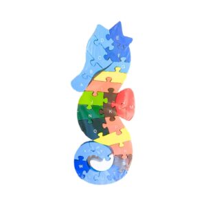 5" x 13" Wooden Seahorse Puzzle
