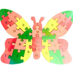 7.5" x 10" Wooden Butterfly Puzzle