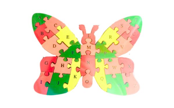 7.5" x 10" Wooden Butterfly Puzzle