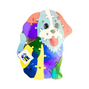 7.5" x 10" Wooden Dog Puzzle
