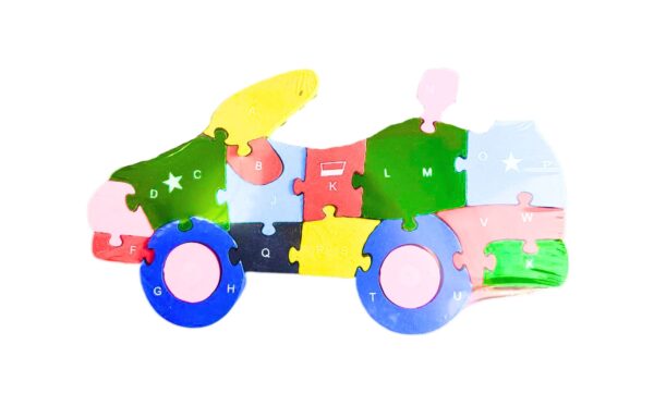 12" x 7" Wood Car Puzzle