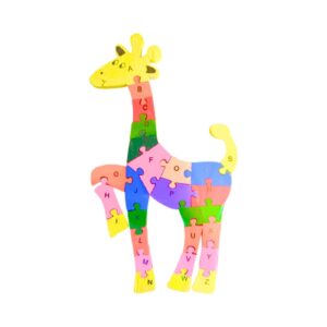 14" x 8" Wood Giraffe Puzzle