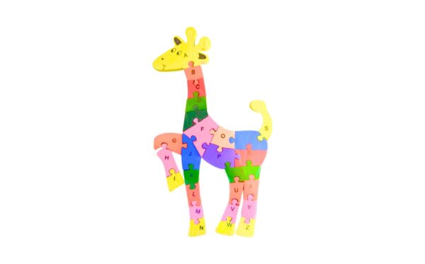 14" x 8" Wood Giraffe Puzzle
