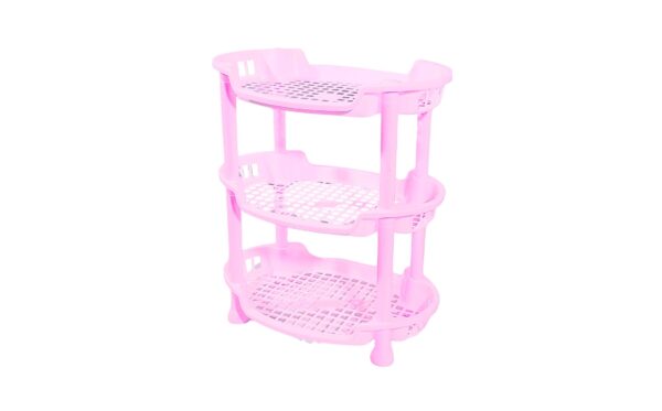 11" x 7.5" 3 Tier Oval Plastic Shelf