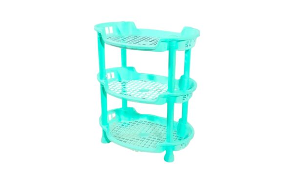 11" x 7.5" 3 Tier Oval Plastic Shelf - Image 3
