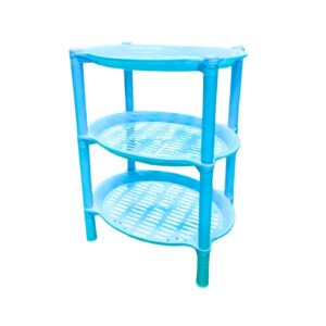 8" x 11" 3 Tier Oval Plastic Shelf