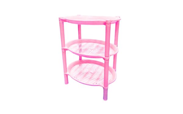 8" x 11" 3 Tier Oval Plastic Shelf - Image 2