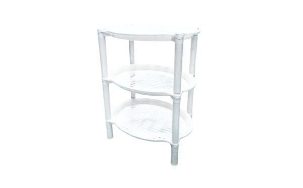 8" x 11" 3 Tier Oval Plastic Shelf - Image 4