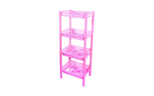 8.25" x 11" 4 Tier Rectangular Plastic Shelf - Image 3