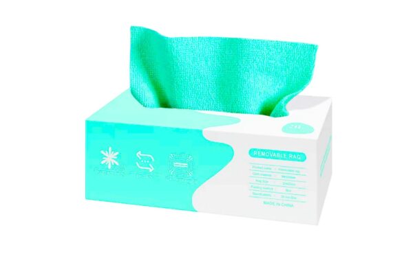 20pc 20cm x 20cm Microfiber Rags in Box - Image 2