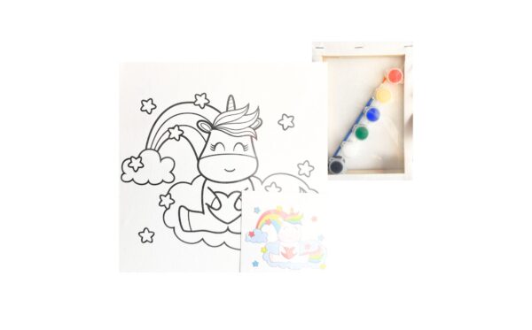 20cm x 20cm Canvas Painting Set - Image 2