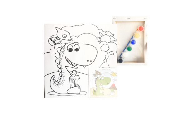 20cm x 20cm Canvas Painting Set - Image 6