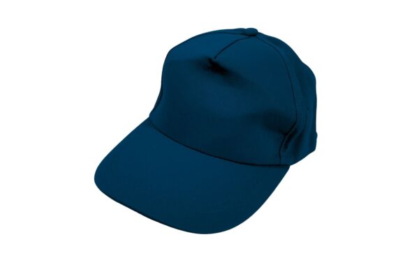Solid Color Denim Cap w/ Velcro Strap - Image 3