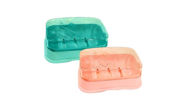 2pc Soap Box w/ See Thru Cover - Image 2