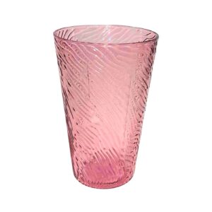 8cm x 13cm Hard Plastic Tumbler w/ Embossed Streaks