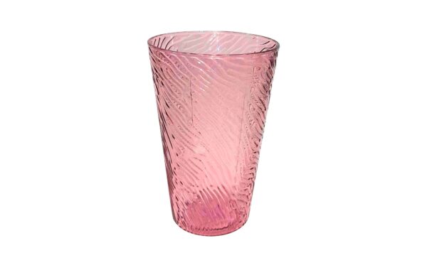 8cm x 13cm Hard Plastic Tumbler w/ Embossed Streaks