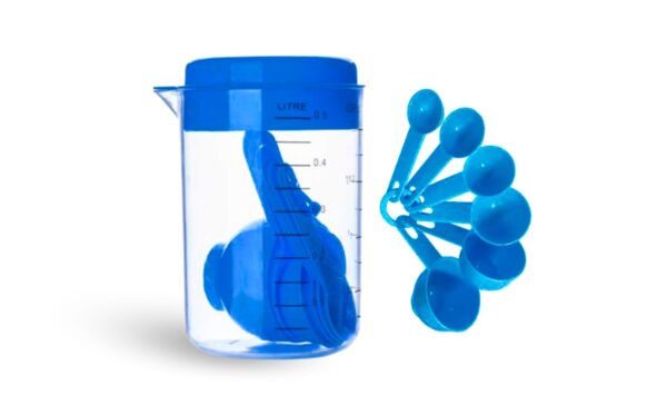 Covered Measuring Cup Set w/ 6 Spoons - Image 2