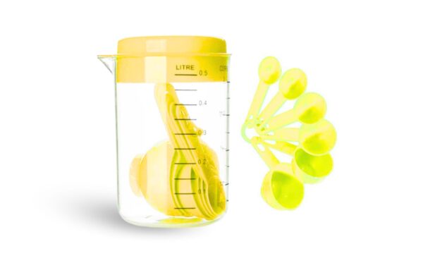 Covered Measuring Cup Set w/ 6 Spoons - Image 3
