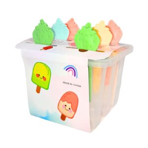 6pc Popsicle Mold w/ Fruit Shaped Handle