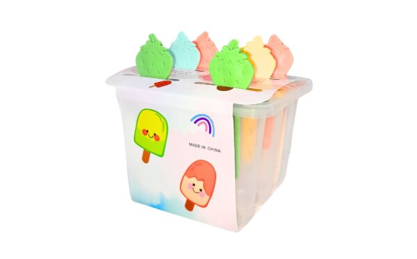 6pc Popsicle Mold w/ Fruit Shaped Handle