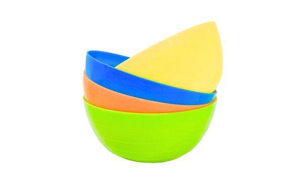 4pc 4.5" Plastic Bowl in Net