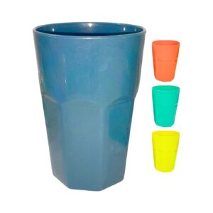 4pc 8.2cm x 12cm Ridged Plastic Tumbler
