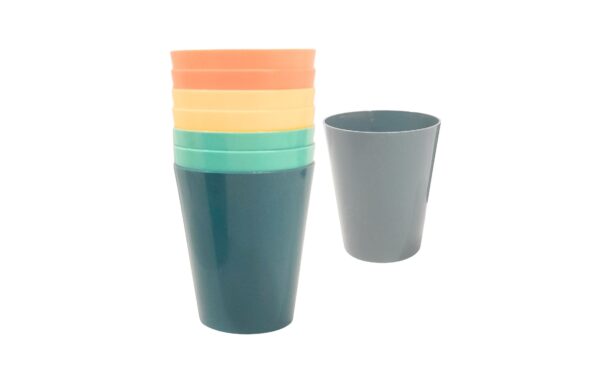 8pc 7.7cm x 9cm Plastic Tumbler in Net