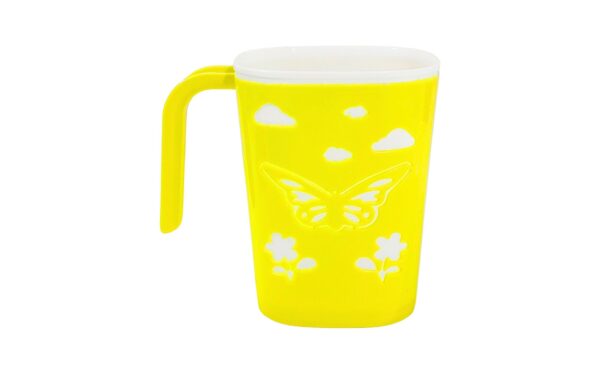 3.25" x 4.25" Square Plastic Cup w/ Cut-Out Designs - Image 2