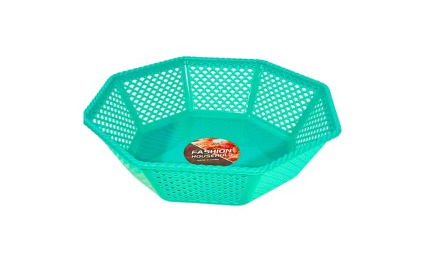 9" Octagonal Plastic Basket