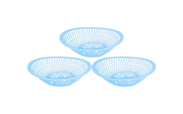 3pk 5.5" x 8" Oval Plastic Basket