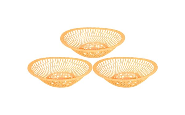 3pk 5.5" x 8" Oval Plastic Basket - Image 4