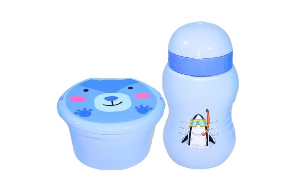 2pc Round Lunch Box & Bottle Set - Image 2