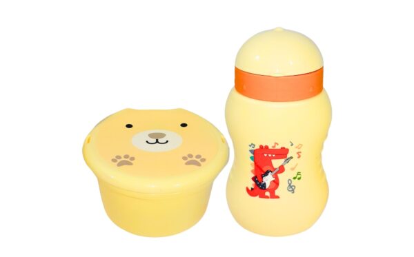 2pc Round Lunch Box & Bottle Set - Image 3