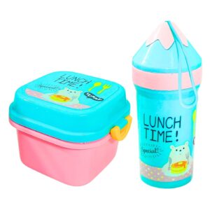 2pc Lunch Box & Bottle Set