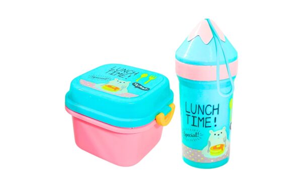 2pc Lunch Box & Bottle Set
