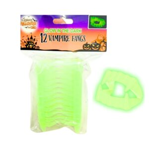12pc Glow in the Dark Vampire Fangs