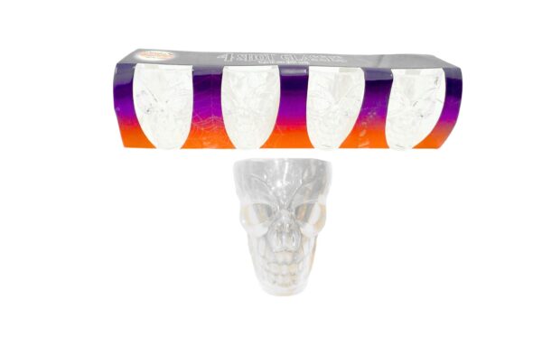 4pc Acrylic Shot Glass 'Skull'